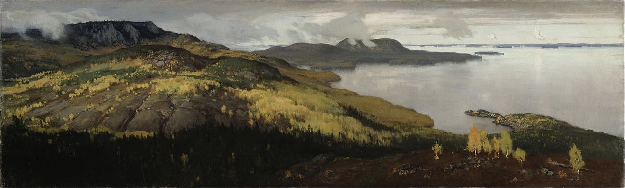 Eero Järnefelt - Paesaggio autunnale del lago Pielisjärvi, Ateneum, Kluuvi, Helsinki